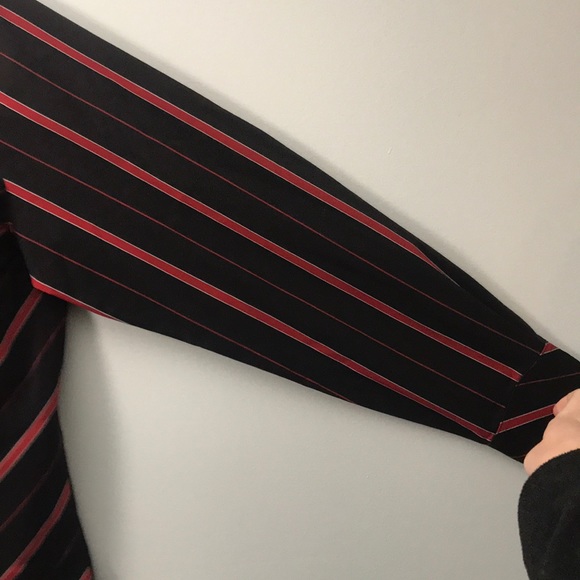 Foxcroft Red & Black Striped Shirt - Picture 2 of 5